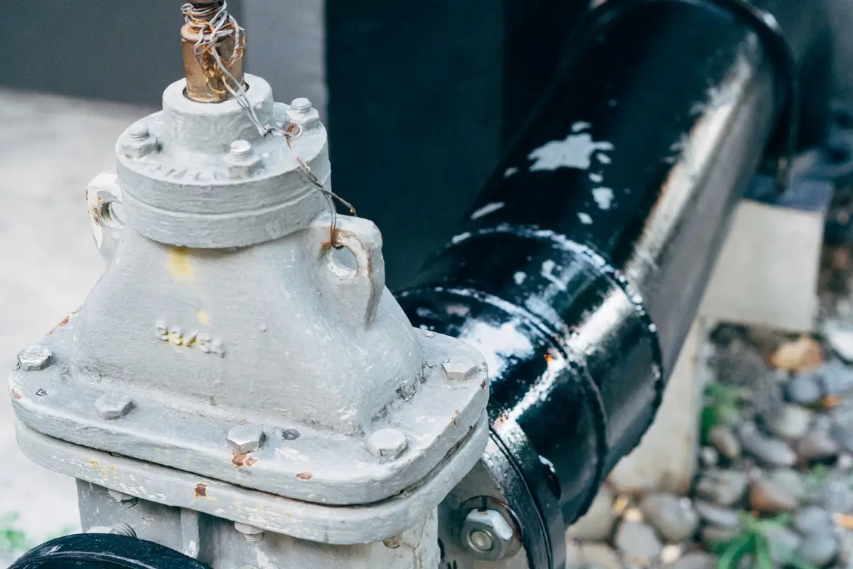 A pipe and shut-off valve