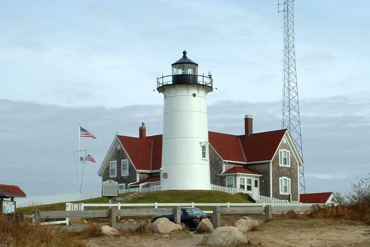 Nobska Light at Woods Hole in Falmouth, Massachusetts